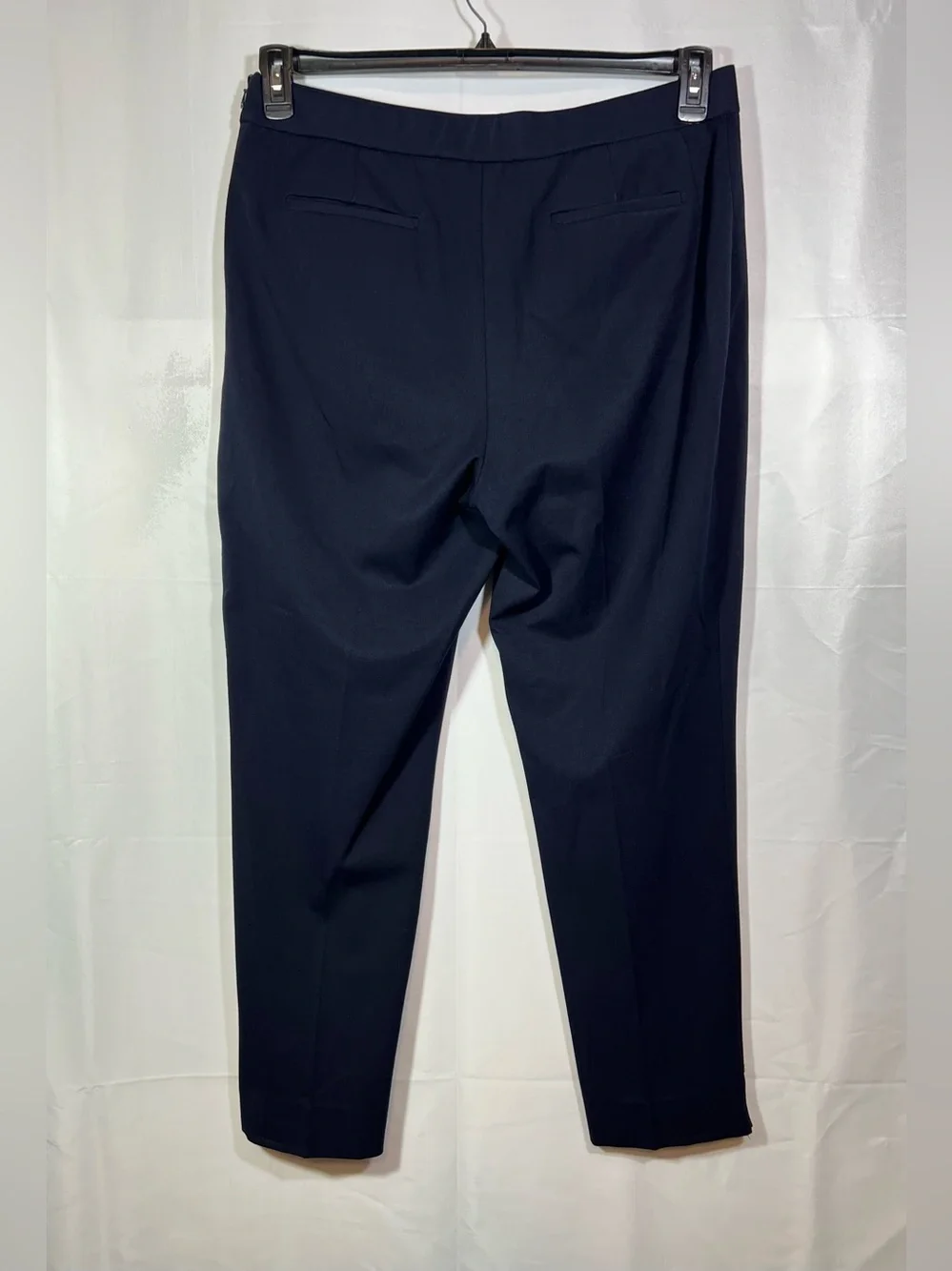 Investments Navy Straight-Leg Ponte Pants Size 14 Side Zipper Closure - Picture 7 of 7